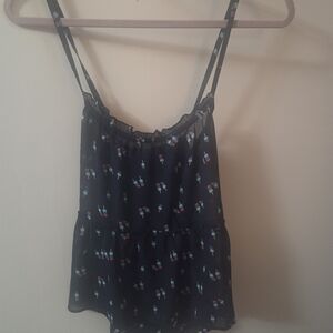 Hollister Black Popsicle Print Camisole Tank